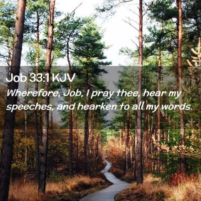 Job 33:1 KJV Free Bible Images