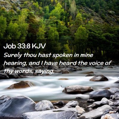 Job 33:8 KJV Free Bible Images