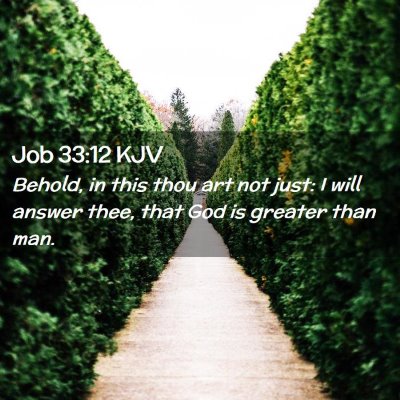 Job 33:12 KJV Free Bible Images