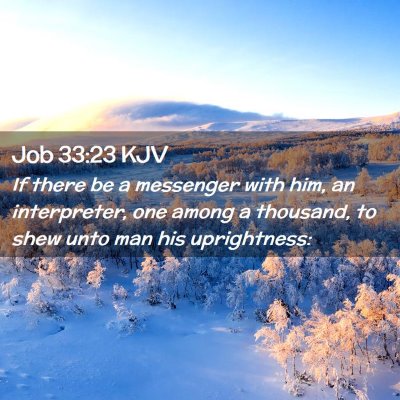 Job 33:23 KJV Free Bible Images