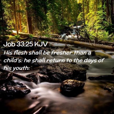 Job 33:25 KJV Free Bible Images