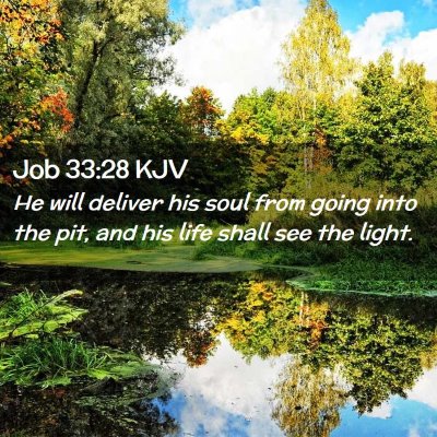 Job 33:28 KJV Free Bible Images