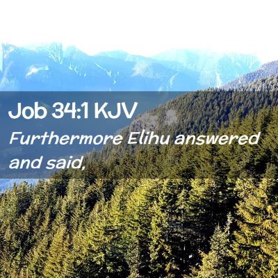 Job 34:1 KJV Free Bible Images