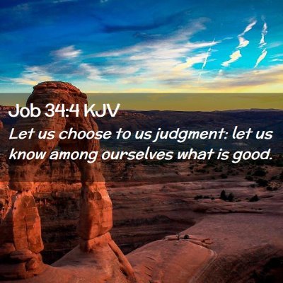 Job 34:4 KJV Free Bible Images