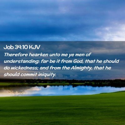 Job 34:10 KJV Free Bible Images