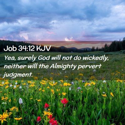 Job 34:12 KJV Free Bible Images