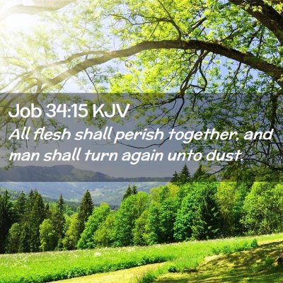 Job 34:15 KJV Free Bible Images