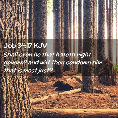 Job 34:17 KJV Free Bible Images