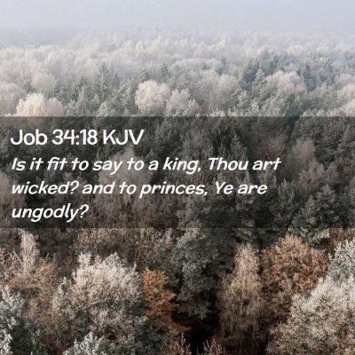 Job 34:18 KJV Free Bible Images