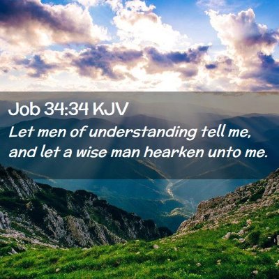 Job 34:34 KJV Free Bible Images