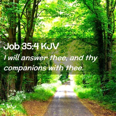 Job 35:4 KJV Free Bible Images