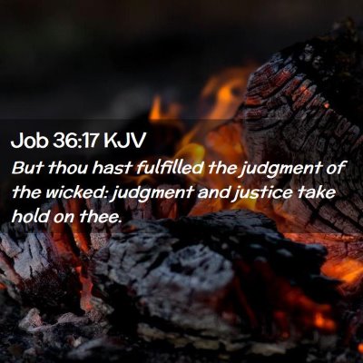 Job 36:17 KJV Free Bible Images