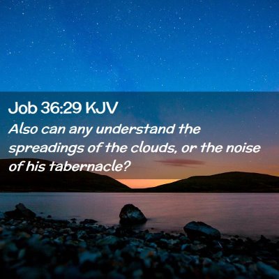 Job 36:29 KJV Free Bible Images