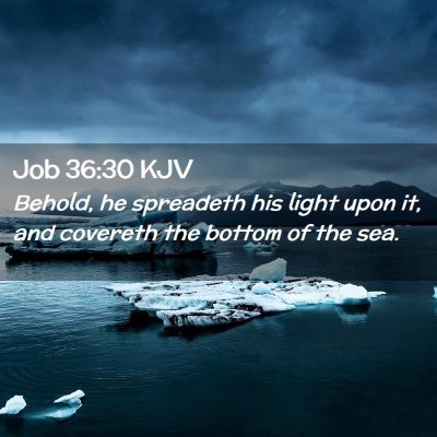 Job 36:30 KJV Free Bible Images