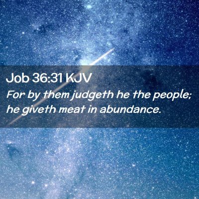 Job 36:31 KJV Free Bible Images