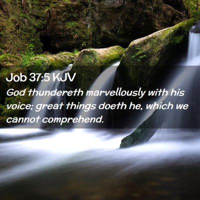 Job 37:5 KJV Free Bible Images