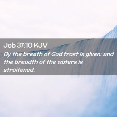 Job 37:10 KJV Free Bible Images