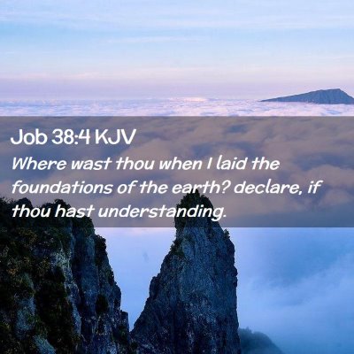 Job 38:4 KJV Free Bible Images