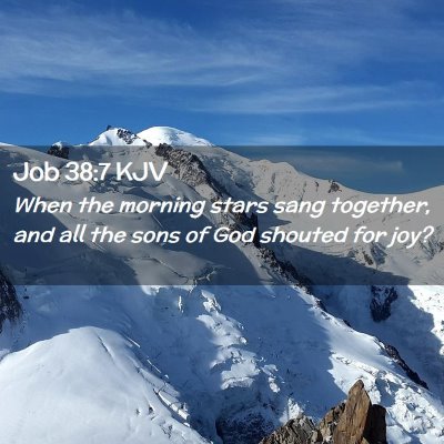 Job 38:7 KJV Free Bible Images