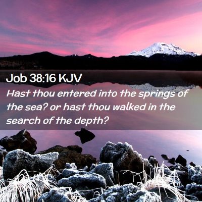 Job 38:16 KJV Free Bible Images