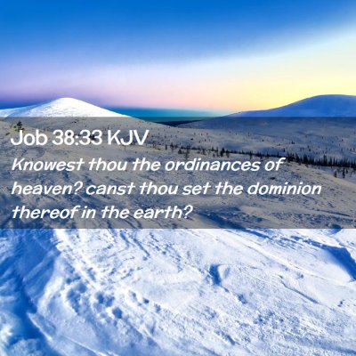 Job 38:33 KJV Free Bible Images