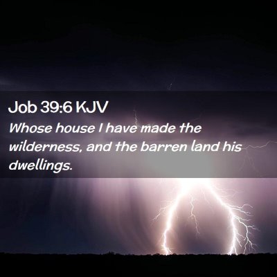 Job 39:6 KJV Free Bible Images