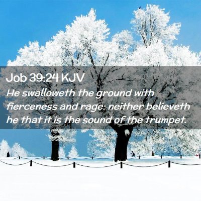 Job 39:24 KJV Free Bible Images