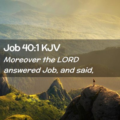 Job 40:1 KJV Free Bible Images