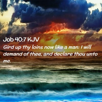 Job 40:7 KJV Free Bible Images