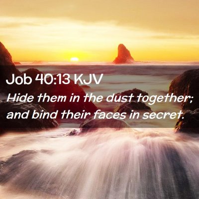 Job 40:13 KJV Free Bible Images