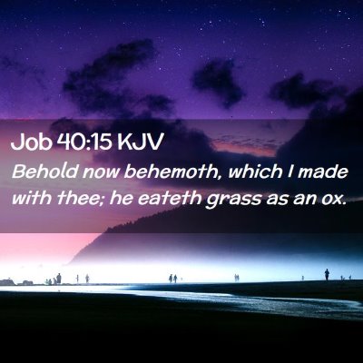 Job 40:15 KJV Free Bible Images