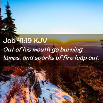 Job 41:19 KJV Free Bible Images