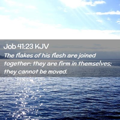 Job 41:23 KJV Free Bible Images