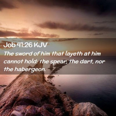 Job 41:26 KJV Free Bible Images