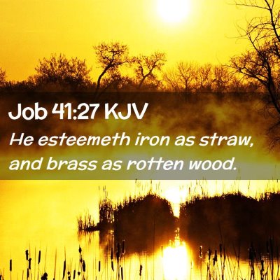 Job 41:27 KJV Free Bible Images