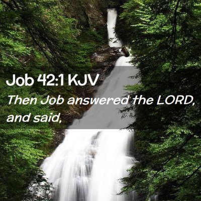 Job 42:1 KJV Free Bible Images