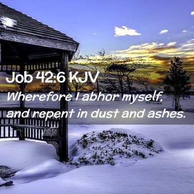 Job 42:6 KJV Free Bible Images