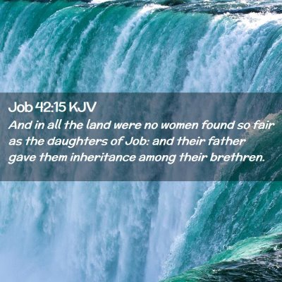 Job 42:15 KJV Free Bible Images