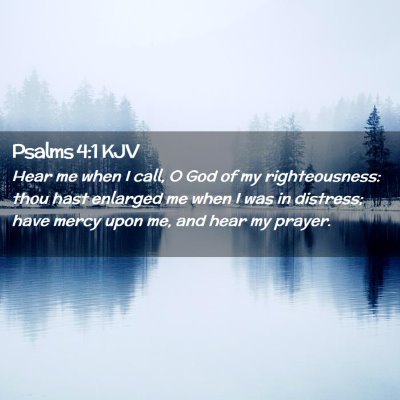 Psalms 4:1 KJV Free Bible Images