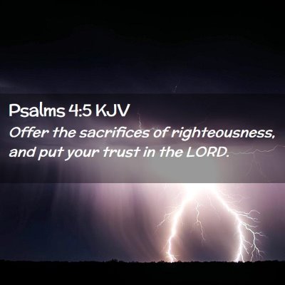 Psalms 4:5 KJV Free Bible Images