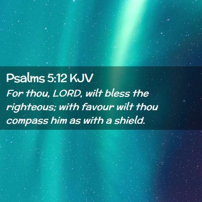 Psalms 5:12 KJV Free Bible Images