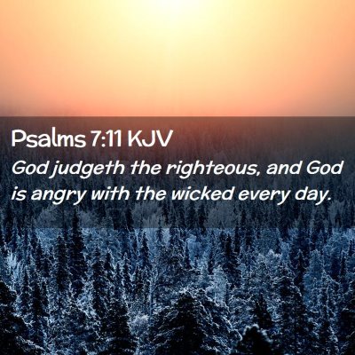 Psalms 7:11 KJV Free Bible Images