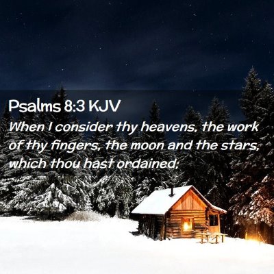 Psalms 8:3 KJV Free Bible Images