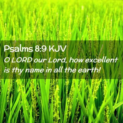 Psalms 8:9 KJV Free Bible Images