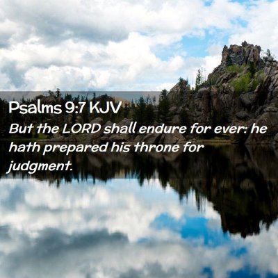 Psalms 9:7 KJV Free Bible Images