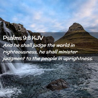 Psalms 9:8 KJV Free Bible Images