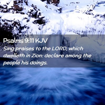 Psalms 9:11 KJV Free Bible Images