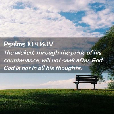 Psalms 10:4 KJV Free Bible Images