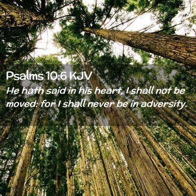 Psalms 10:6 KJV Free Bible Images