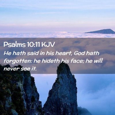 Psalms 10:11 KJV Free Bible Images